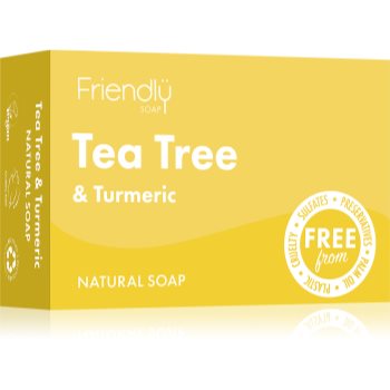 Friendly Soap Natural Soap Tea Tree & Turmeric săpun natural - imagine 2